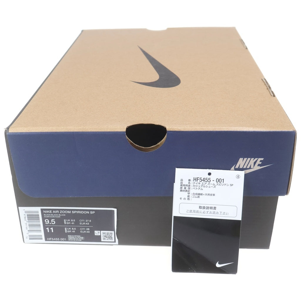 NIKE(ナイキ) ×Fragment AIR ZOOM SPIRIDON SP フラグメント エアズームスピリドン ローカットスニーカー ブラック US9.5/27.5cm HF5455-001
