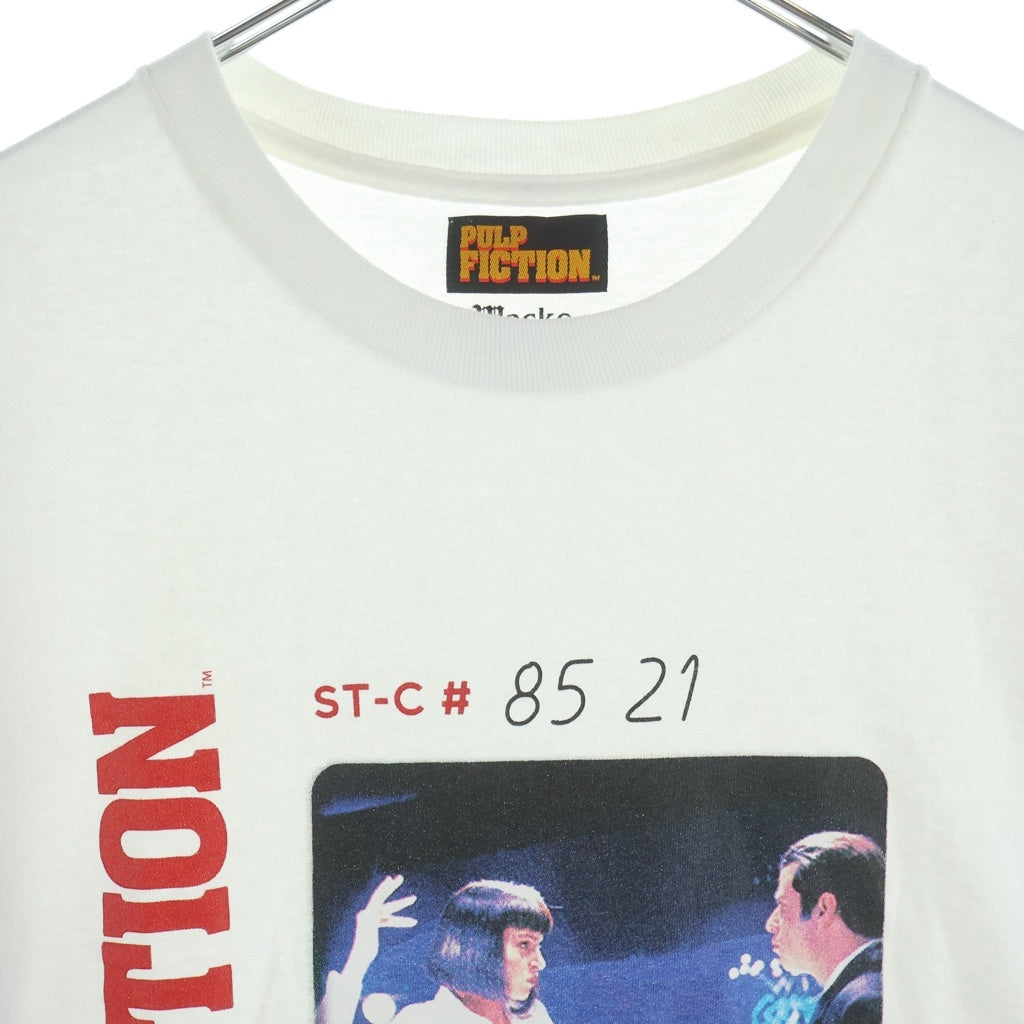 WACKO MARIA(ワコマリア) Pulp Fiction T-Shirt パルプフィクション フロント フォトプリント 半袖Tシャツ カットソー ホワイト