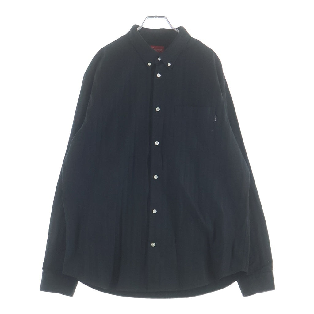 SUPREME(シュプリーム) 20AW Jacquard Stripe Twill Shirt ジャガード ストライプ ツウィル 長袖シャツ ブラック