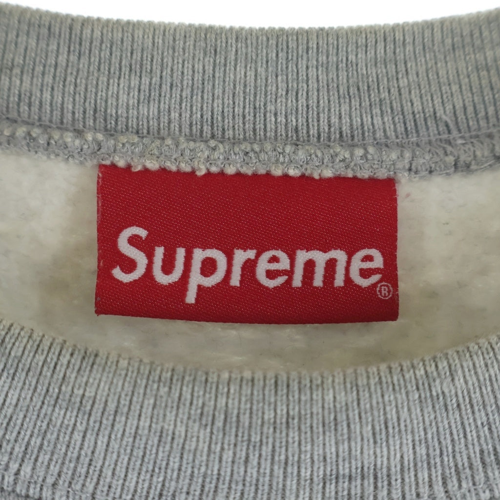 SUPREME(シュプリーム) 20AW Big Arc Crewneck ビッグアーチロゴ刺繍 クルーネック スウェット トレーナー グレー