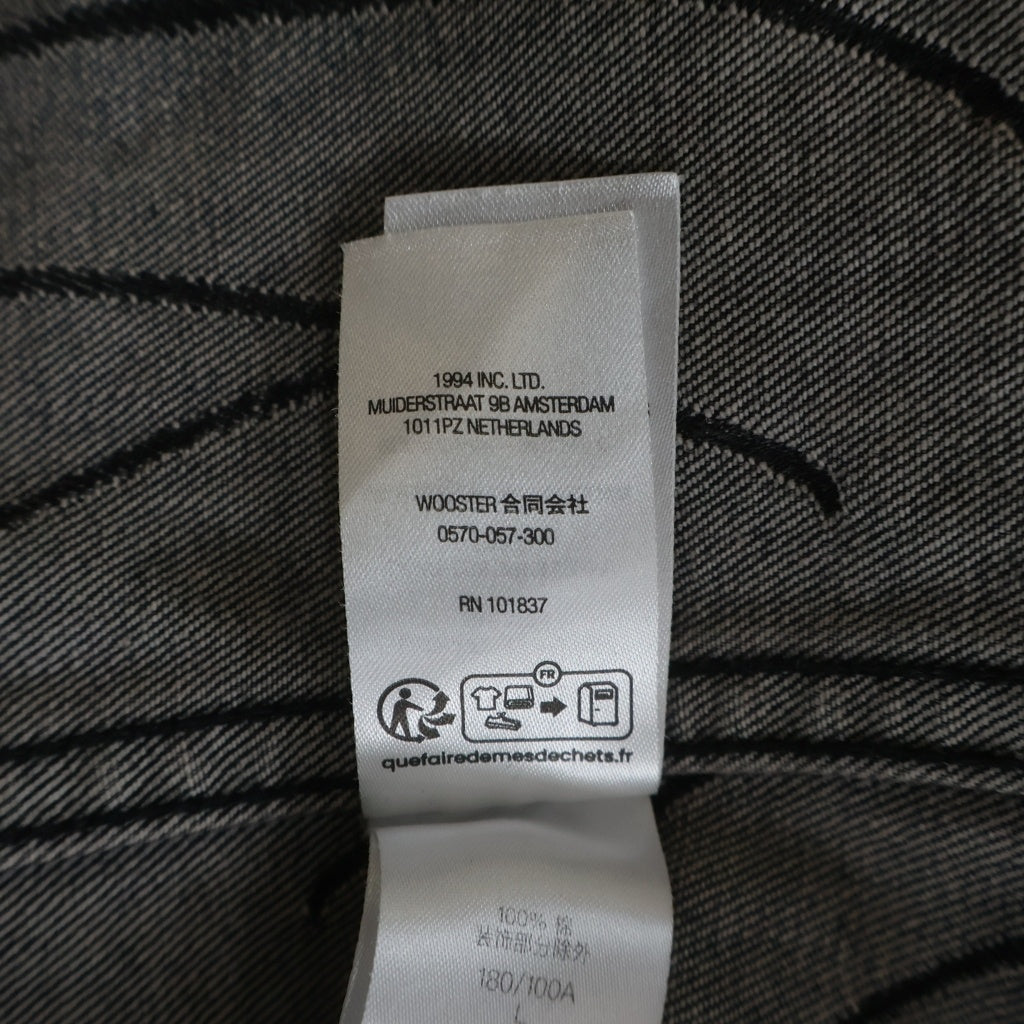 SUPREME(シュプリーム) 23AW Handwriting Jacquard Denim Shirt ハンドライティング ジャガード デニム 長袖シャツ ブラック