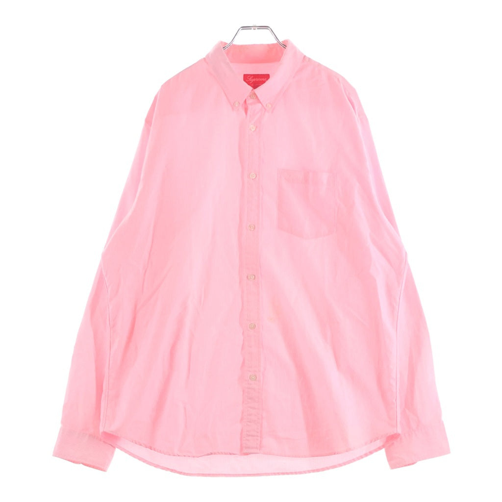 SUPREME(シュプリーム) 21SS Stripe Oxford Shirt ストライプ オクスフォード 長袖シャツ ピンク
