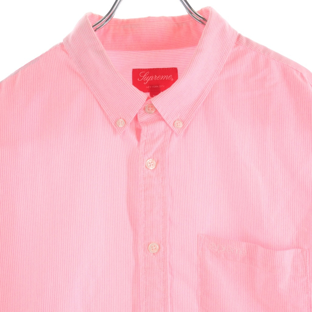 SUPREME(シュプリーム) 21SS Stripe Oxford Shirt ストライプ オクスフォード 長袖シャツ ピンク