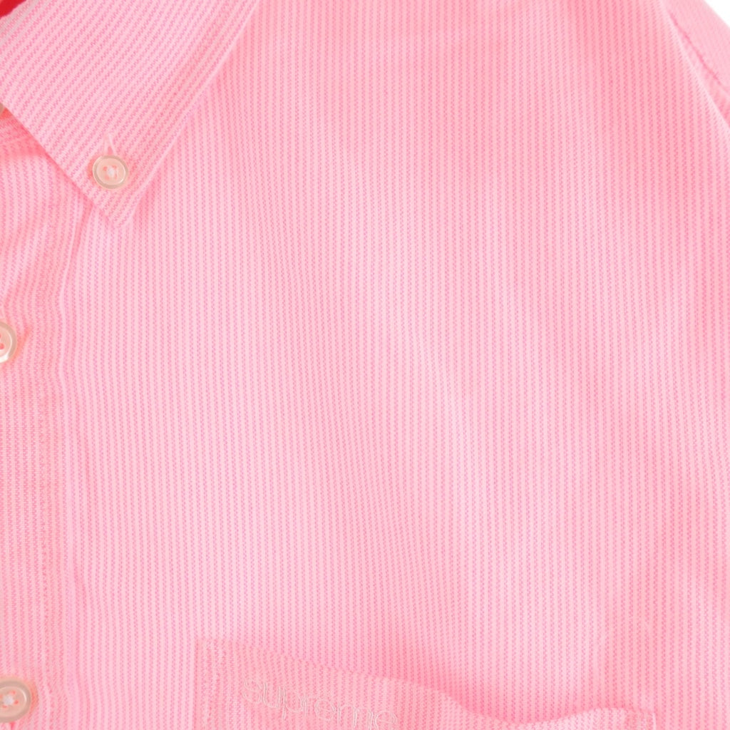 SUPREME(シュプリーム) 21SS Stripe Oxford Shirt ストライプ オクスフォード 長袖シャツ ピンク