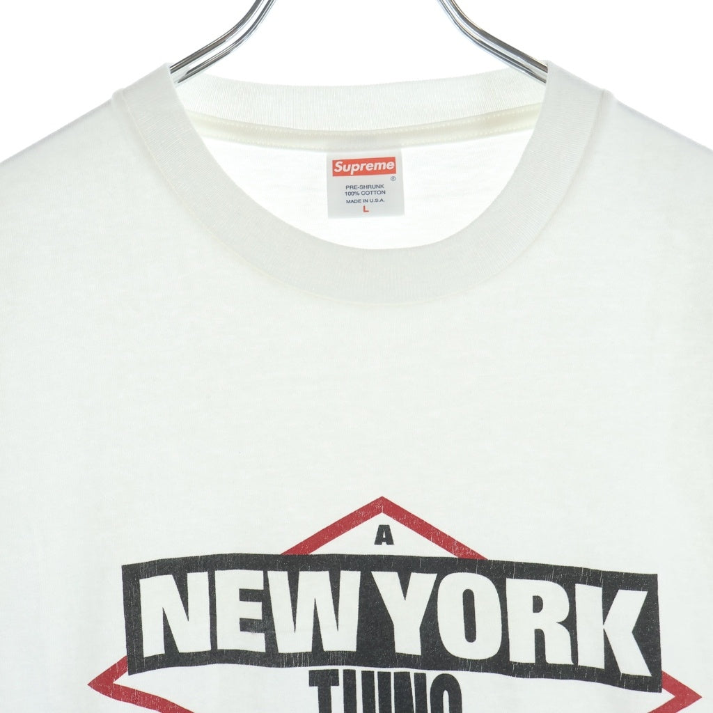SUPREME(シュプリーム) 05SS × aNYthing A New York Thing Tee エニシング ア・ニューヨーク・シングス フロントプリント クルーネック 半袖Tシャツ カットソー ホワイト
