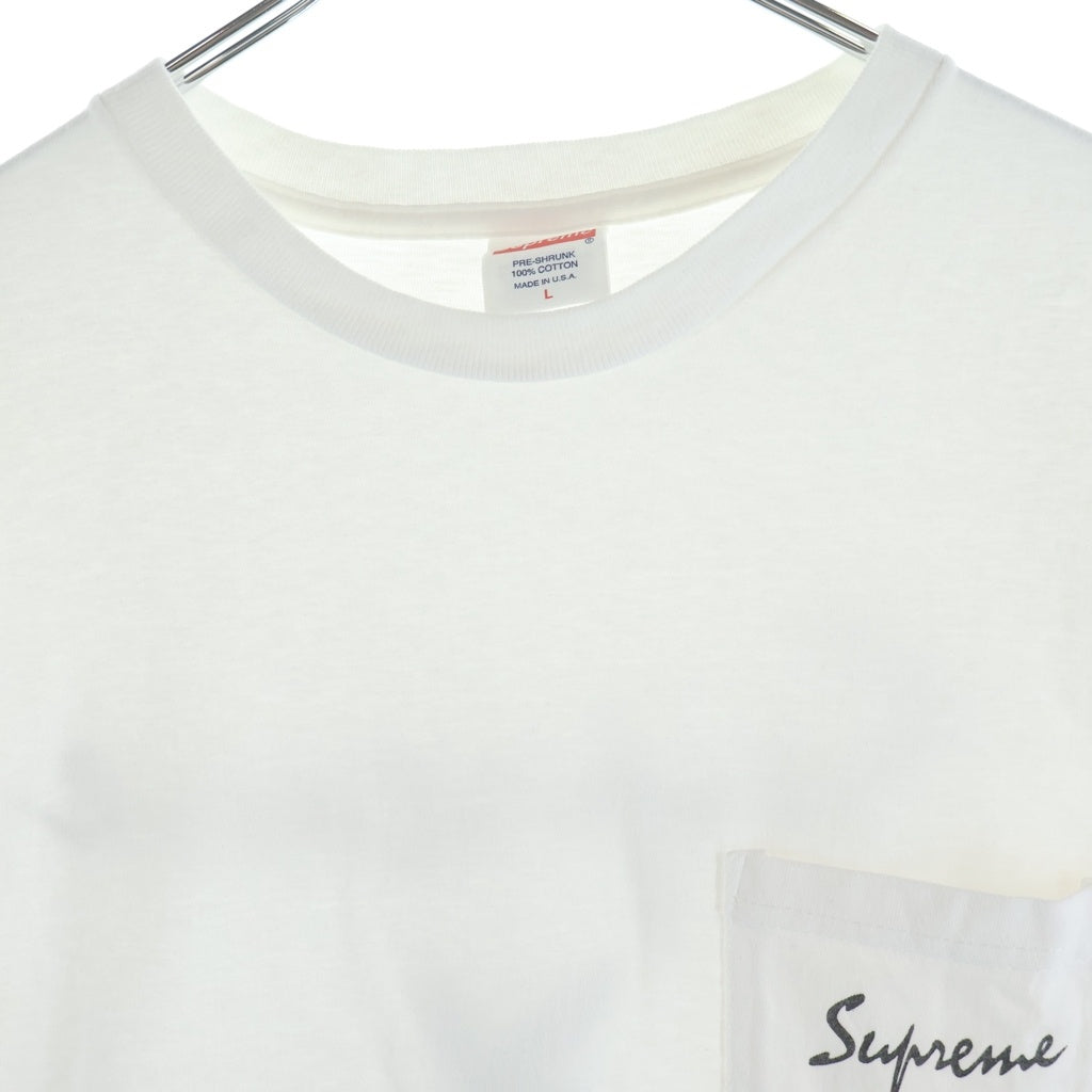 SUPREME(シュプリーム) 11SS × Playboy Pocket Tee プレイボーイ ロゴプリント ポケット半袖Tシャツ カットソー ホワイト