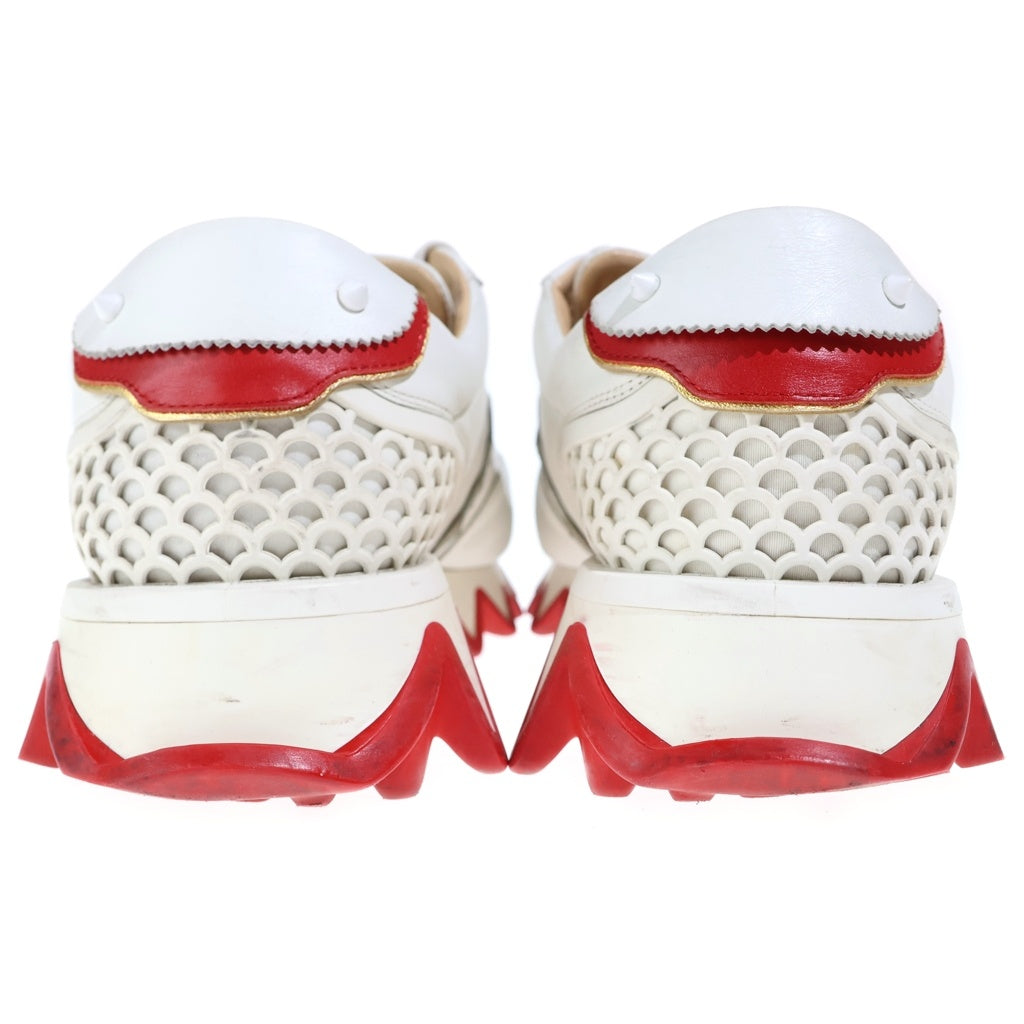 CHRISTIAN LOUBOUTIN(クリスチャンルブタン) Loubishark Flat Calf ルビシャーク フラットカーフ ローカットスニーカー ホワイト 3200517