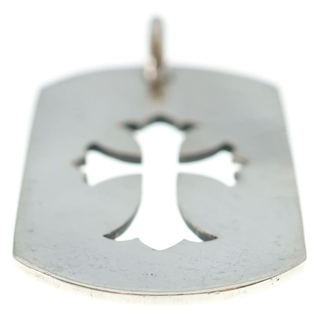 CHROME HEARTS(クロムハーツ) D TAG LRG CO CRS カットアウトクロスドッグタグ ラージ ペンダントトップ シルバー BCA239