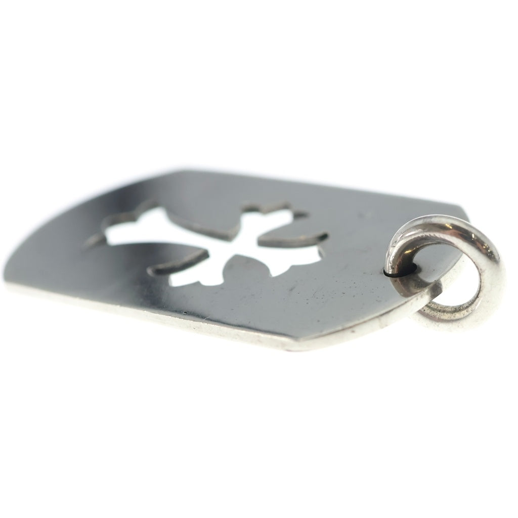 CHROME HEARTS(クロムハーツ) D TAG LRG CO CRS カットアウトクロスドッグタグ ラージ ペンダントトップ シルバー BCA239