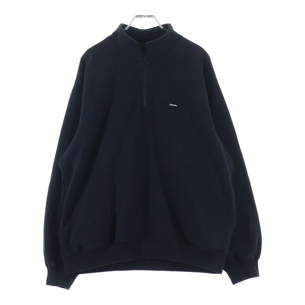 SUPREME(シュプリーム) 25SS Small Box Half Zip Pullover スモールボックス ロゴ ハーフジップ プルオーバースウェットトレーナー ブラック