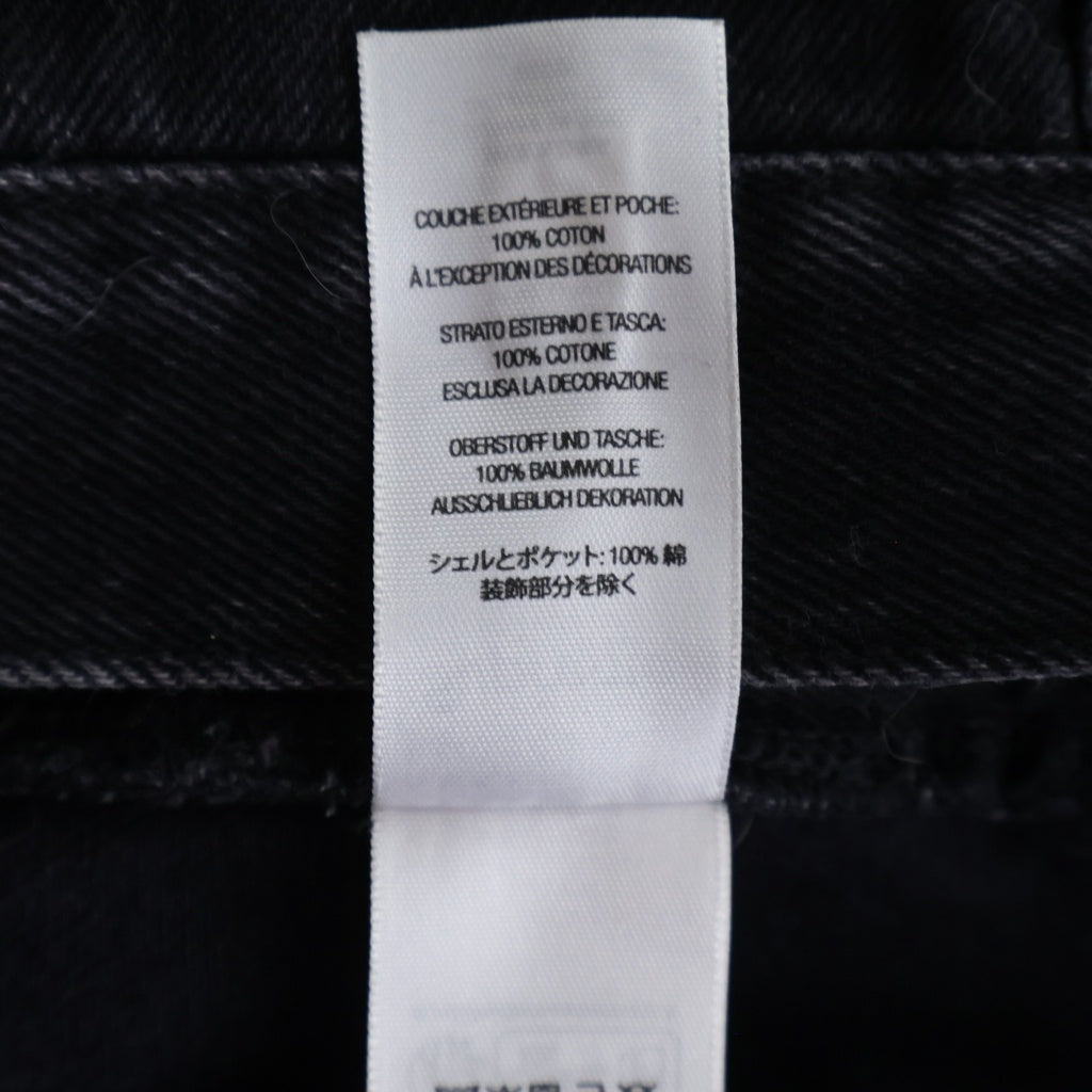 SUPREME(シュプリーム) 24AW Baggy Jean ロゴエンブロイダリー ウォッシュド バギー ジーンズ デニムパンツ ブラック