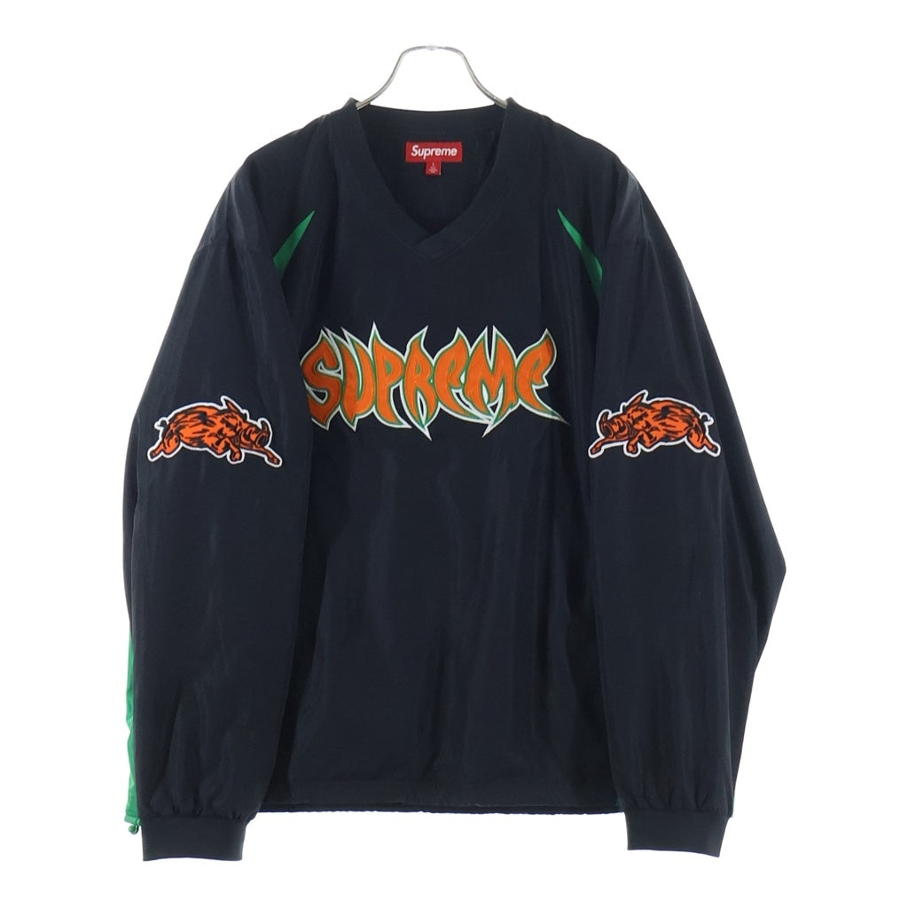 SUPREME(シュプリーム) 25AW Warthog Warm Up Pullover ウォートホッグ ウォームアップ ナイロン プルオーバートレーナー ブラック