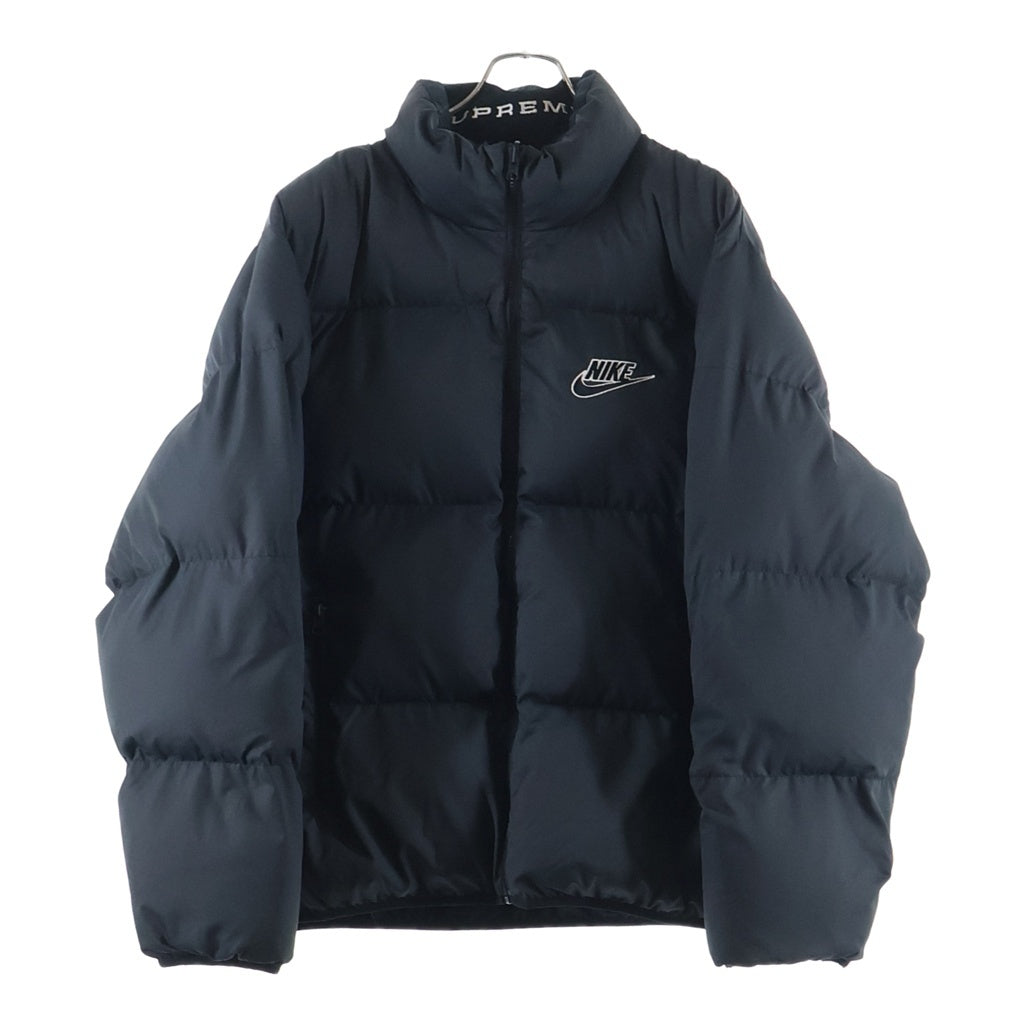 SUPREME(シュプリーム) 21SS × NIKE Reversible Puffy Jack ナイキ リバーシブル パフィー ジップアップ ダウンジャケット ブラック DB0494-010