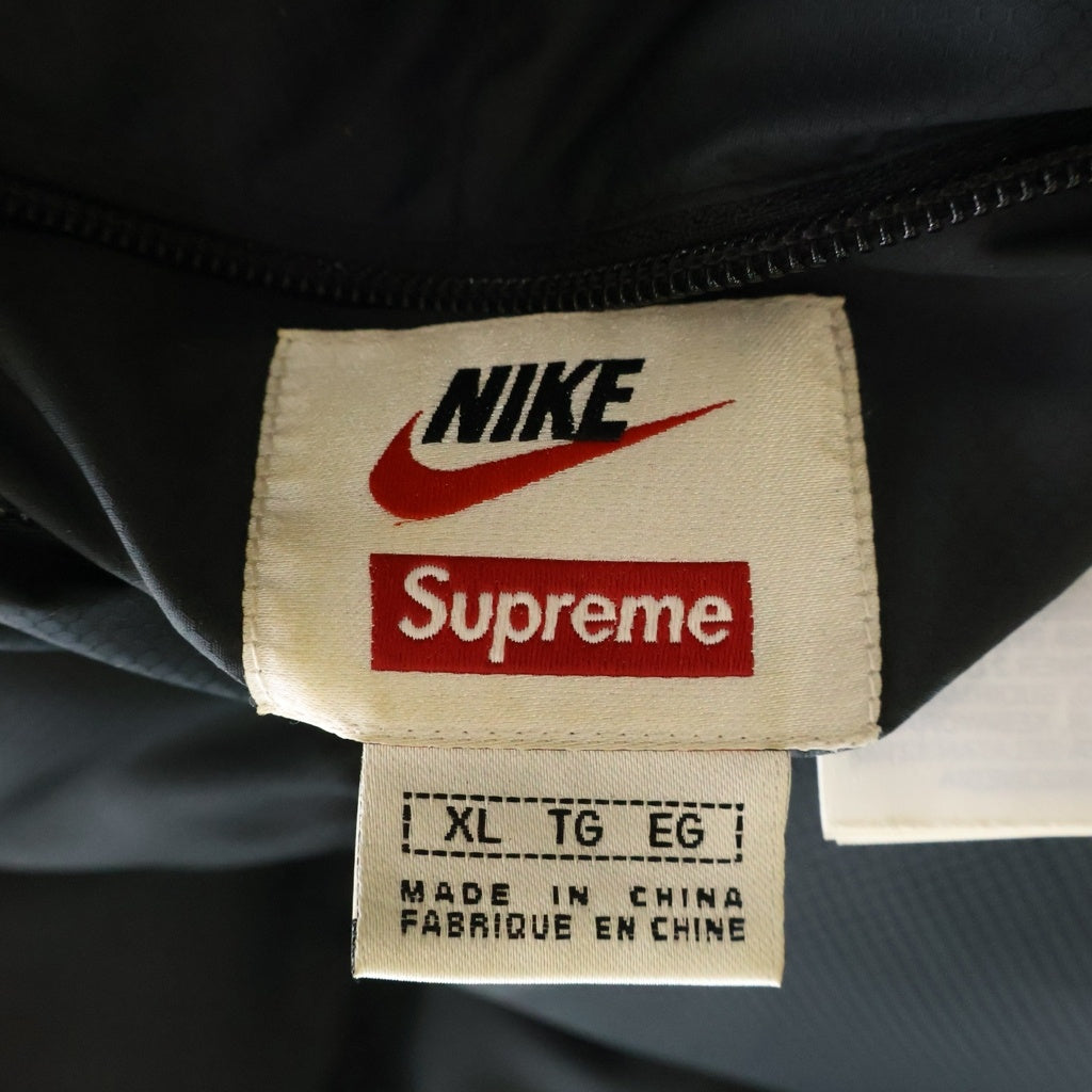 SUPREME(シュプリーム) 21SS × NIKE Reversible Puffy Jack ナイキ リバーシブル パフィー ジップアップ ダウンジャケット ブラック DB0494-010