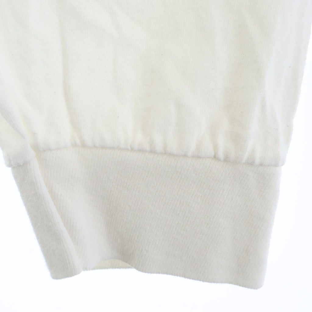 NOAH(ノア) Floral L/S Tee アームフローラルプリント クルーネック 長袖Tシャツ カットソー ホワイト