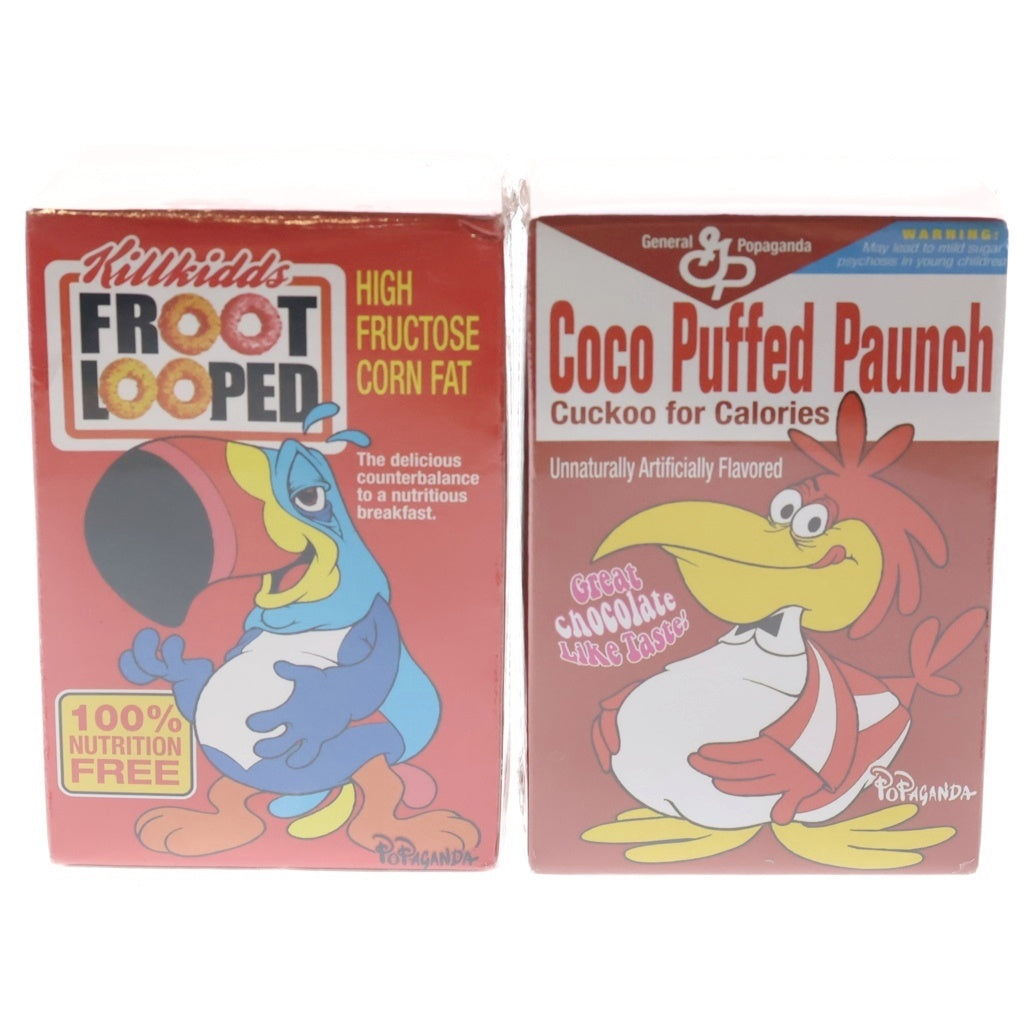 NO BRAND(ノーブランド) 【Ron English ロン・イングリッシュ】× POPAGANDA Cereal Killer ポップアガンダ シリアルキラー 2体セット ソフビ フィギュア マルチ