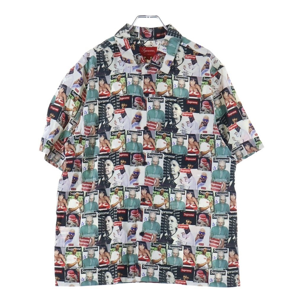 SUPREME(シュプリーム) 23SS Magazin S/S Shirt マガジン 総柄プリント 半袖レーヨンシャツ マルチ