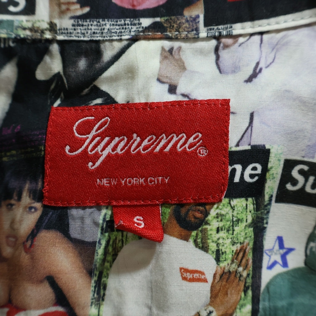 SUPREME(シュプリーム) 23SS Magazin S/S Shirt マガジン 総柄プリント 半袖レーヨンシャツ マルチ