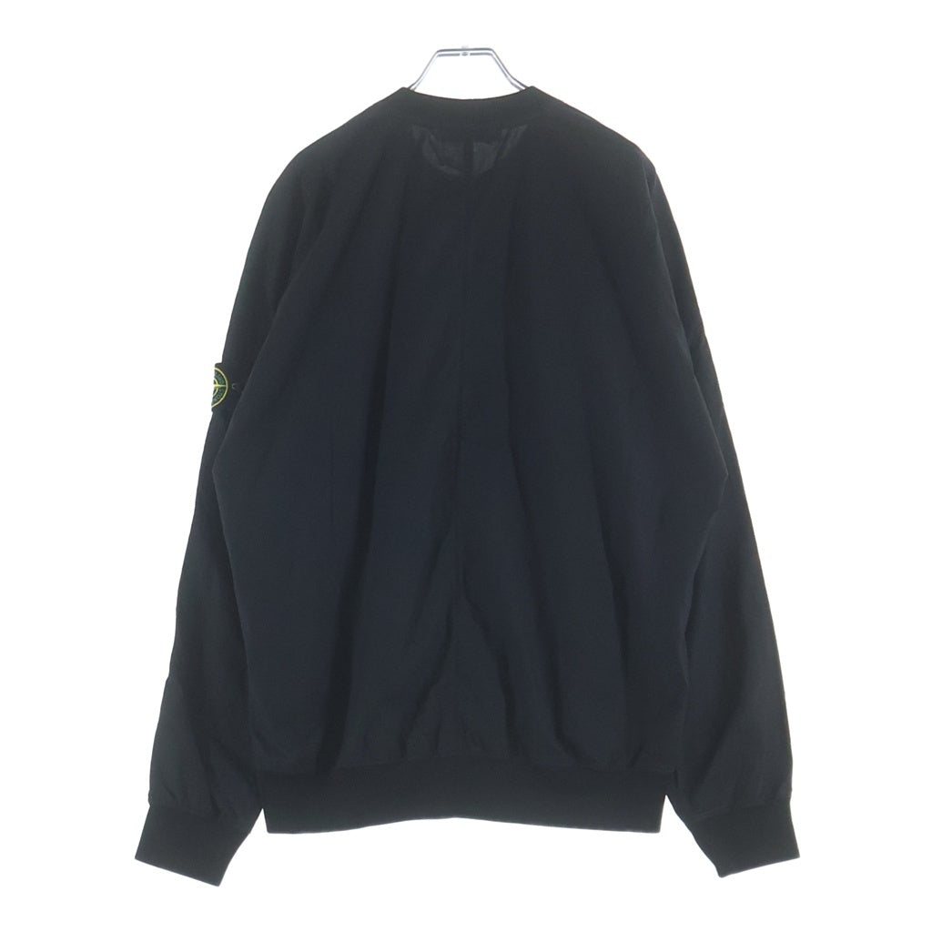 STONE ISLAND(ストーンアイランド) 22SS NYLON METAL PULLOVER ロゴワッペン付き ナイロン メタル プルオーバースウェットトレーナー ブラック 761560254