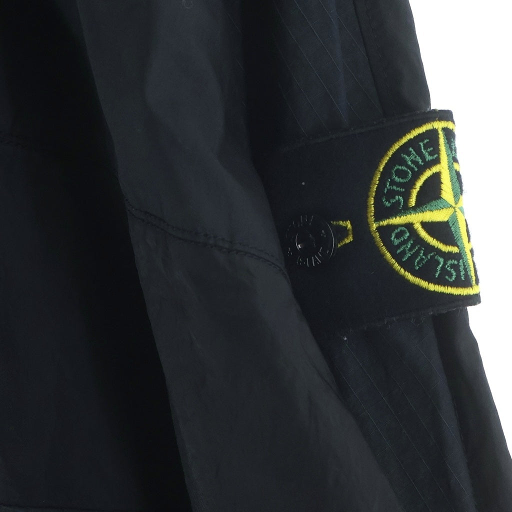 STONE ISLAND(ストーンアイランド) 22SS NYLON METAL PULLOVER ロゴワッペン付き ナイロン メタル プルオーバースウェットトレーナー ブラック 761560254