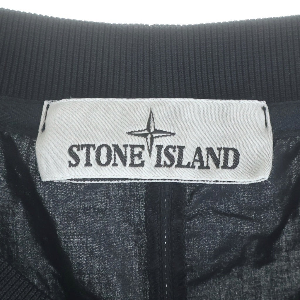 STONE ISLAND(ストーンアイランド) 22SS NYLON METAL PULLOVER ロゴワッペン付き ナイロン メタル プルオーバースウェットトレーナー ブラック 761560254