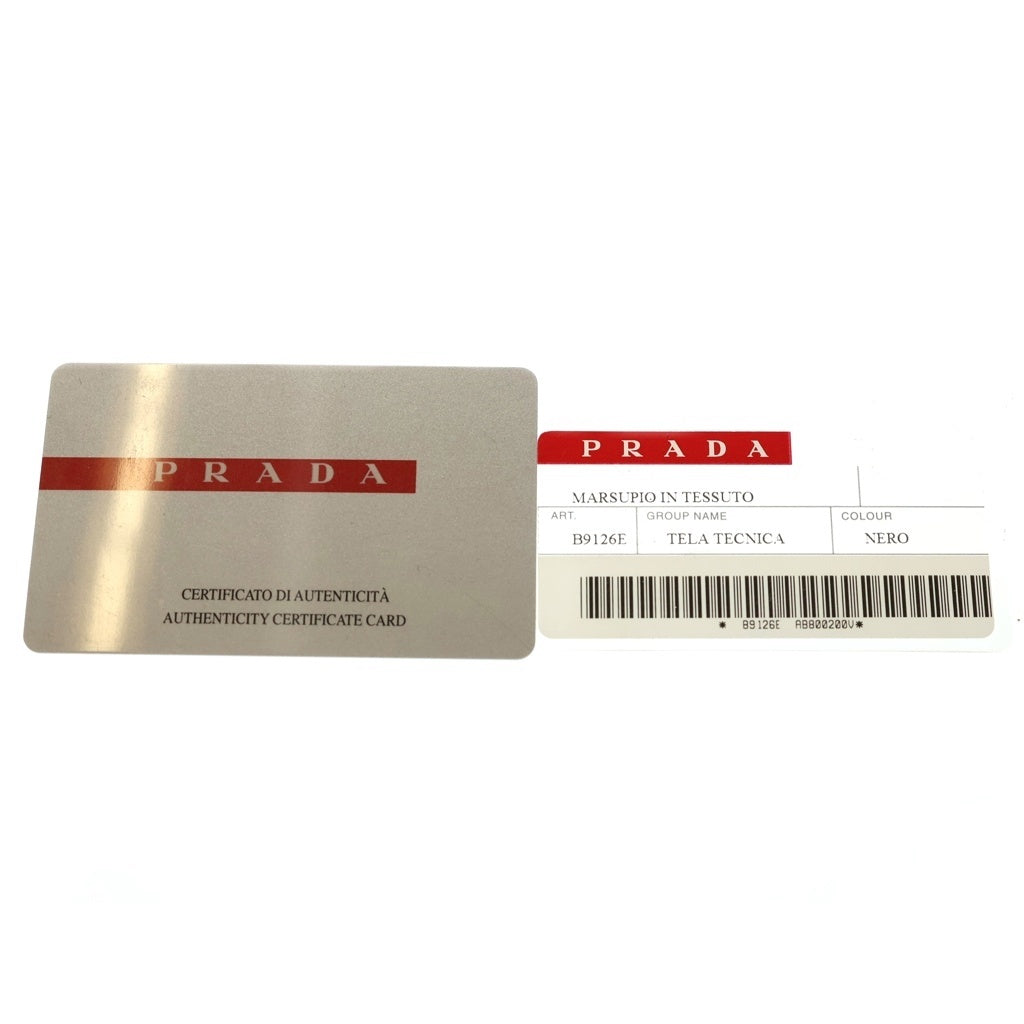 PRADA SPORT(プラダ スポーツ) TELA TECNICA テラ テクニカ ナイロン ウエストポーチバッグ ブラック B9126E レディース