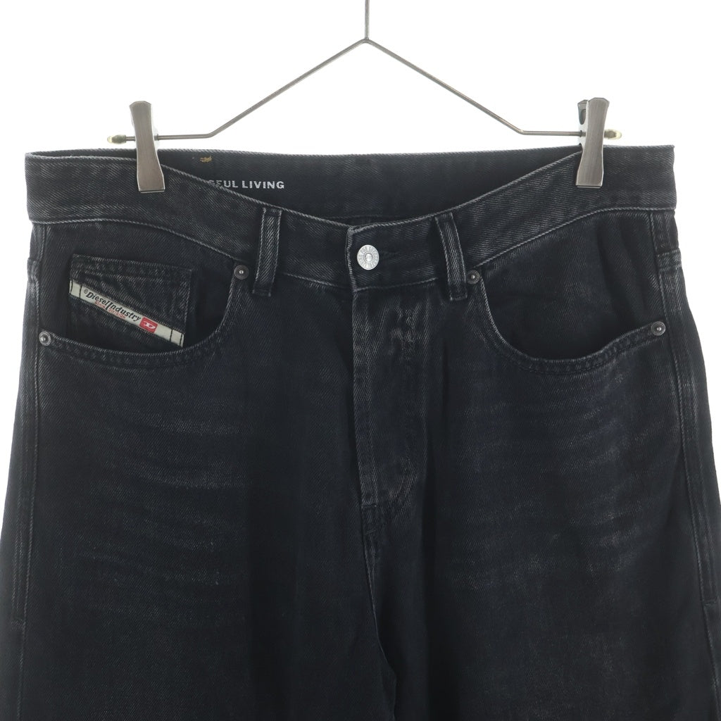 DIESEL(ディーゼル) Relaxed Jeans D-Rise リラックス Dライズ フェード加工 ウォッシュド ワイドデニム パンツ ジーンズ ブラック