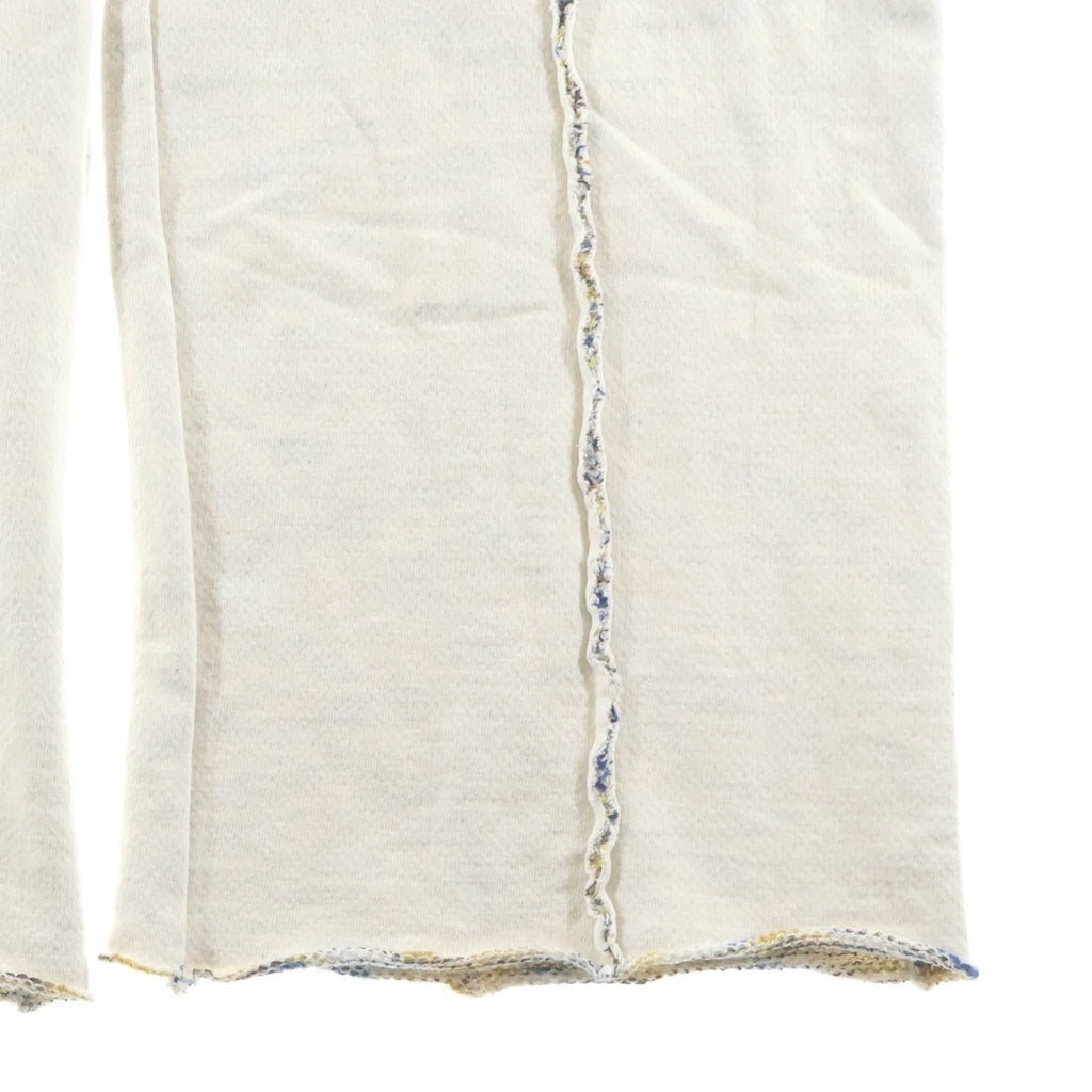 NO BRAND(ノーブランド) TUITACI(ツィタシ) 25SS 裏地メランジ ニットパンツ アイボリー T25SS-C08