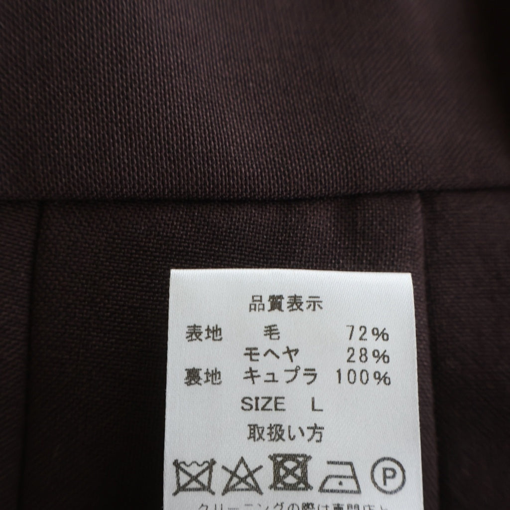 WACKO MARIA(ワコマリア) 22AW PLEATED TROUSERS プリーツド トラウザーズパンツ スラックス ブラウン