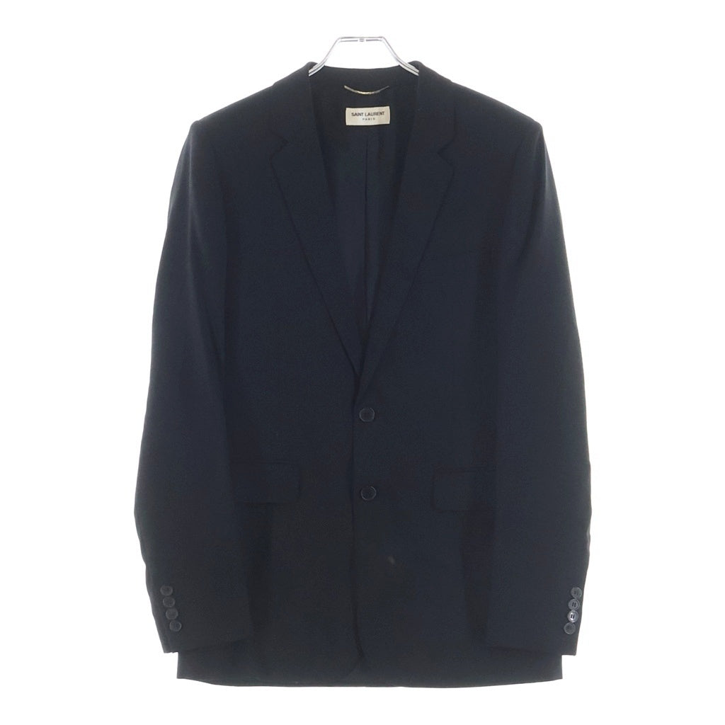 SAINT LAURENT PARIS(サンローランパリ) 15SS エディ期 2B ウール セットアップ スーツ ブラック 398834 YYL09