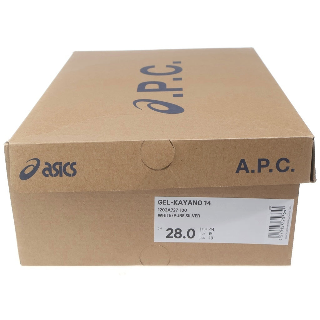 ASICS(アシックス) ×A.P.C. Gel-Kayano 14 ゲルカヤノ14 ローカットスニーカー ホワイト US10/28cm 1203A727