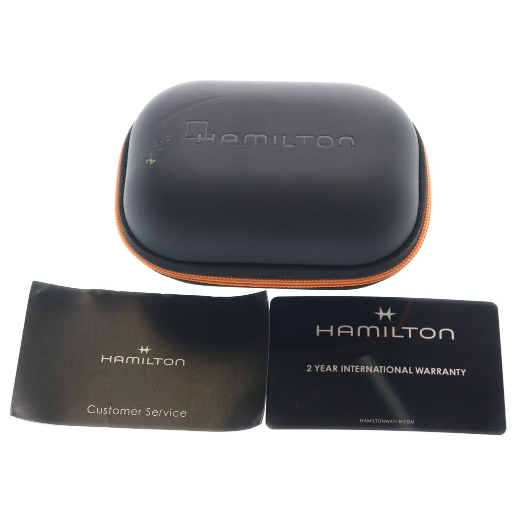 HAMILTON(ハミルトン) Jazzmaster Skeleton Auto ジャズマスター スケルトン オート 自動巻き 型押しレザー ウォッチブレス 腕時計 シルバー/ネイビー H42535610