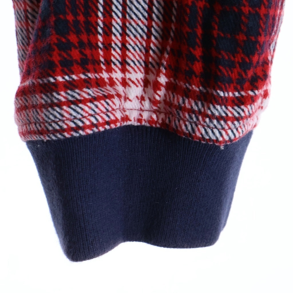 SUPREME(シュプリーム) 14AW Shadow Plaid Rugby Top シャドウ プレイド フランネル ラグビー長袖ポロシャツ レッド