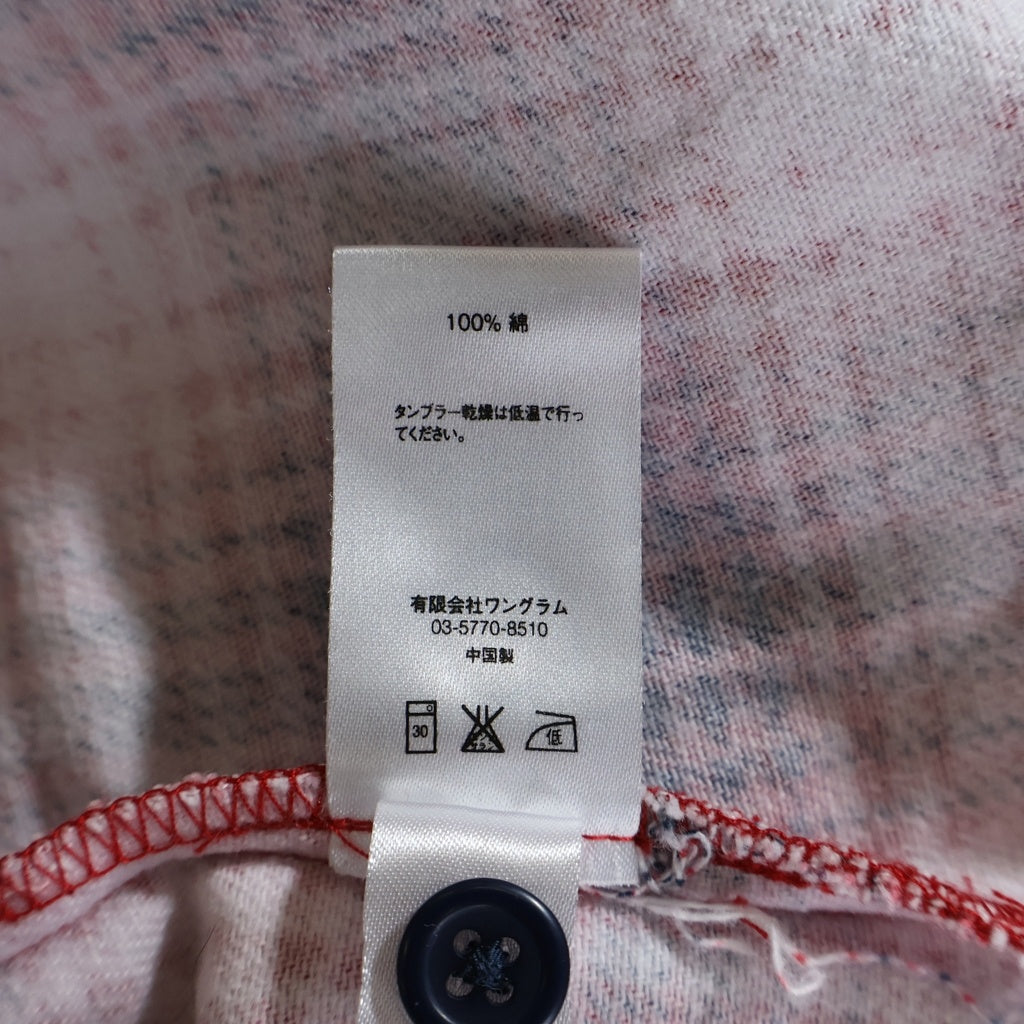 SUPREME(シュプリーム) 14AW Shadow Plaid Rugby Top シャドウ プレイド フランネル ラグビー長袖ポロシャツ レッド