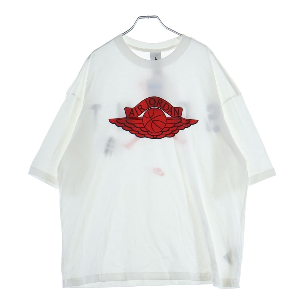 NIKE(ナイキ) 26SS × SAINT Mxxxxxx JORDAN SS TEE セントマイケル ジョーダンロゴ プリント クルーネック 半袖Tシャツ カットソー ホワイト FV4716-100