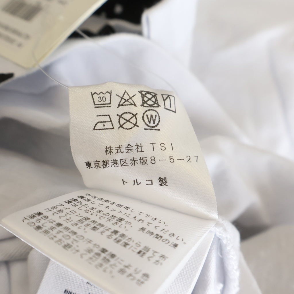 DRIES VAN NOTEN(ドリスヴァンノッテン) LOGO PRINT TEE スクリーン ロゴプリント クルーネック 半袖Tシャツ カットソー ホワイト 7843234251