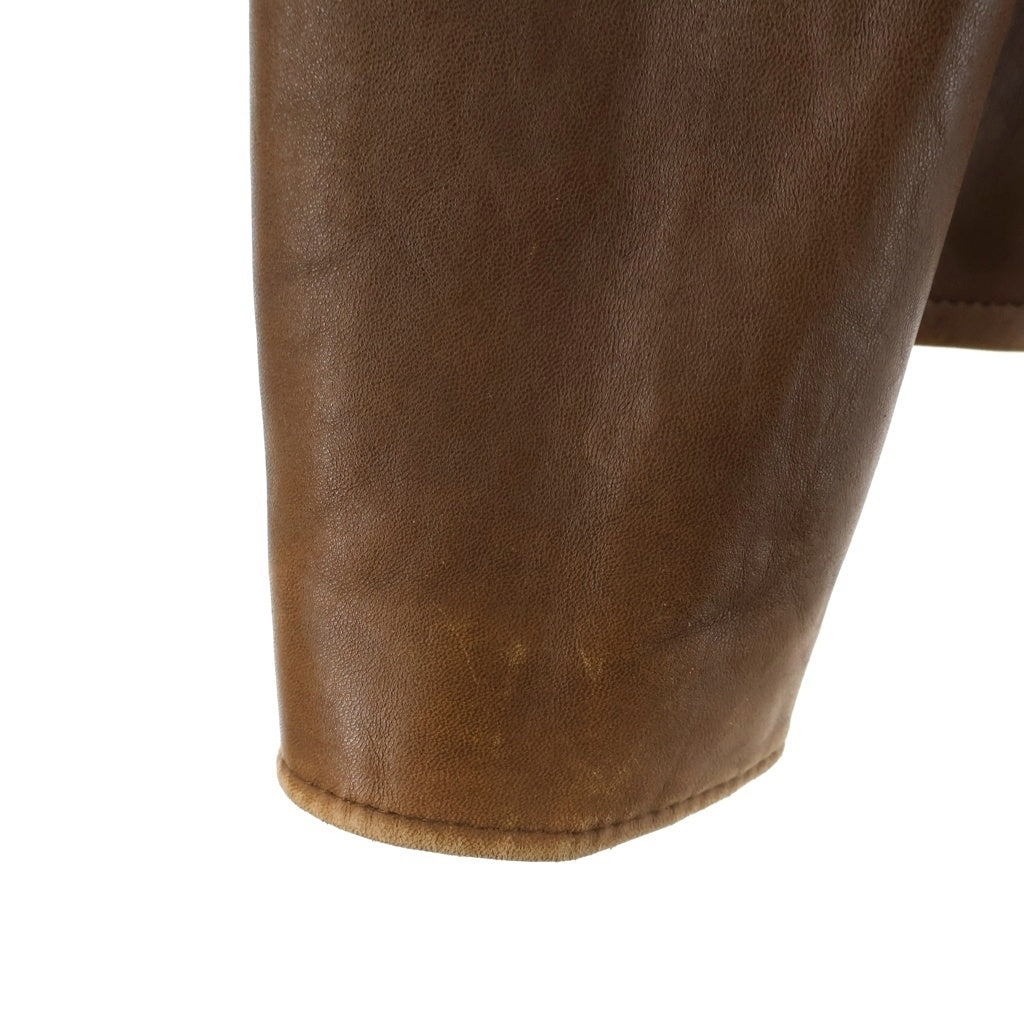 SCHOTT(ショット) クラシックレーサー シングルライダース レザージャケット ブラウン 3161055