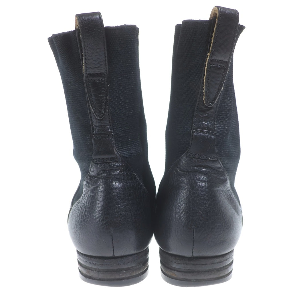foot the coacher(フットザコーチャー) 06SS サイドゴア レザーブーツ ブラック FT-06SS-03