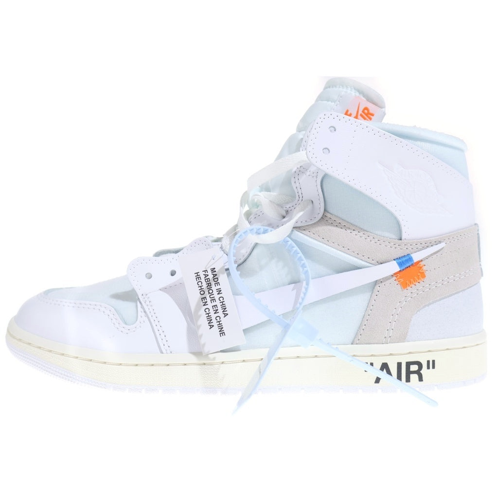 NIKE(ナイキ) ×ヴァージルアブローアーカイブ アラスカ AIR JORDAN 1 RETRO HIGH エアジョーダン1 ハイカットスニーカー ホワイト US11/29cm AA3834-100