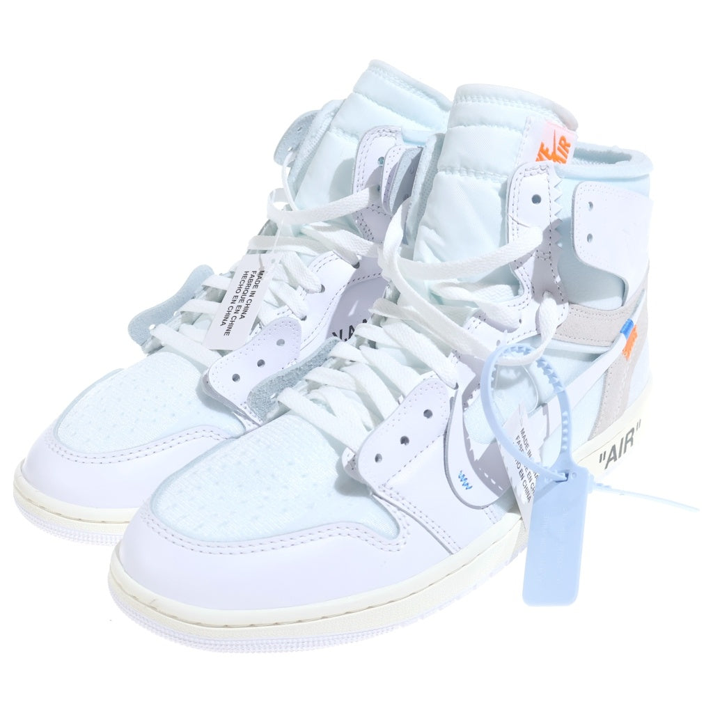 NIKE(ナイキ) ×ヴァージルアブローアーカイブ アラスカ AIR JORDAN 1 RETRO HIGH エアジョーダン1 ハイカットスニーカー ホワイト US11/29cm AA3834-100