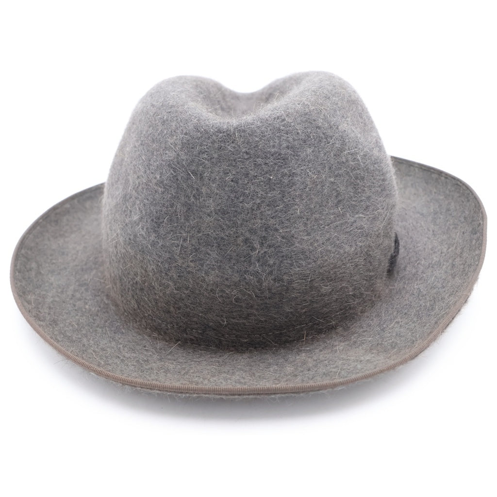 Borsalino(ボルサリーノ) ラビットファー フェルト 中折れ ハット 帽子 グレー