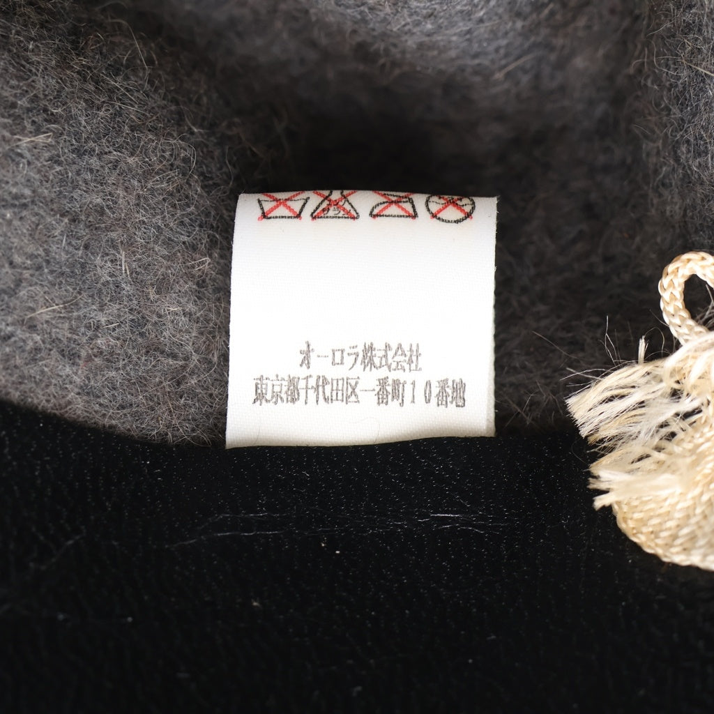 Borsalino(ボルサリーノ) ラビットファー フェルト 中折れ ハット 帽子 グレー