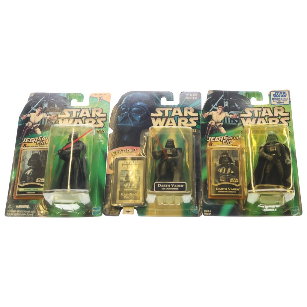 NO BRAND(ノーブランド) Hasbro Kenner Darth Vader ハスブロ ケナー ダースベイダー ベーシックフィギュア ダゴバ エンペラーズ ラース バージョン 3体セット ブラック