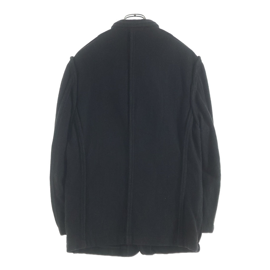 COMME des GARCONS HOMME PLUS(コムデギャルソンオムプリュス) 90s ウール ナイロン 縮絨 ツイード テーラード ジャケット ブラック PJ-04005M