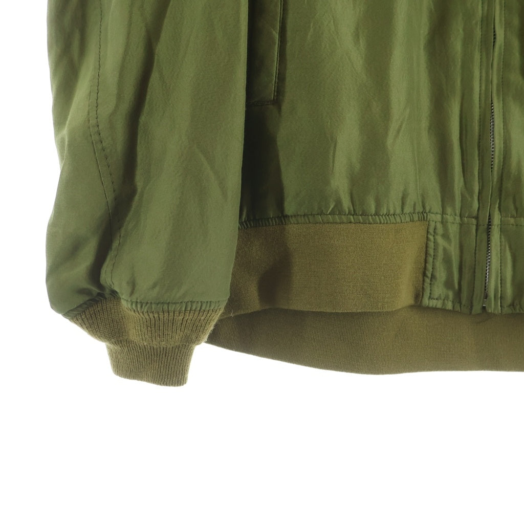 UNDERCOVER(アンダーカバー) 15SS MA-1 シルクサテン バックロゴ グラフィックプリント ブルゾンジャケット カーキ 04206-2