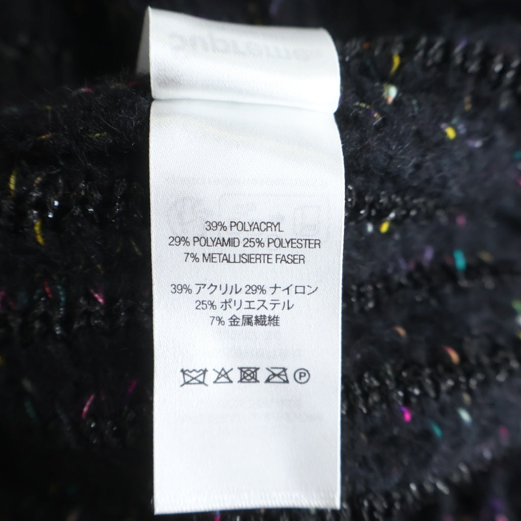 SUPREME(シュプリーム) 24SS Confetti Cardigan コンフェッティ ツイード ボタン カーディガン ブラック