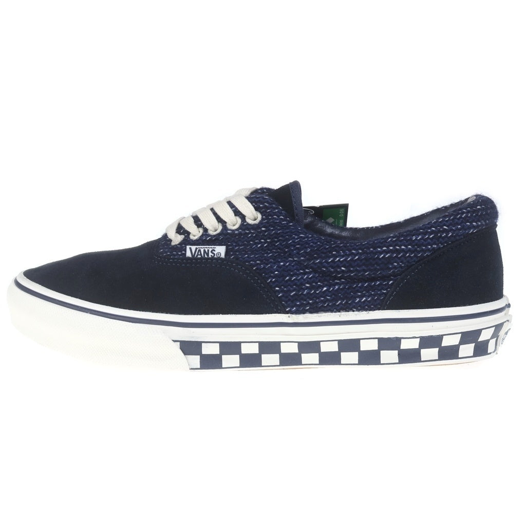 VANS(ヴァンズ) × Adam et Rope Era アダムエロぺ 別注 エラ サイドテープ チェッカーボード ローカットスニーカー ネイビー/ブラック US10/28cm 503265-0002