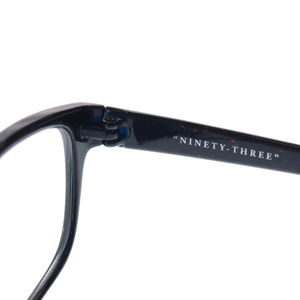NO BRAND(ノーブランド) 【THE UNION ザ・ユニオン】THECOLOR NINETY-THREE ザ・カラー ナインティスリー スクエア ウェリントン アイウェア 眼鏡 ブラック/レッド
