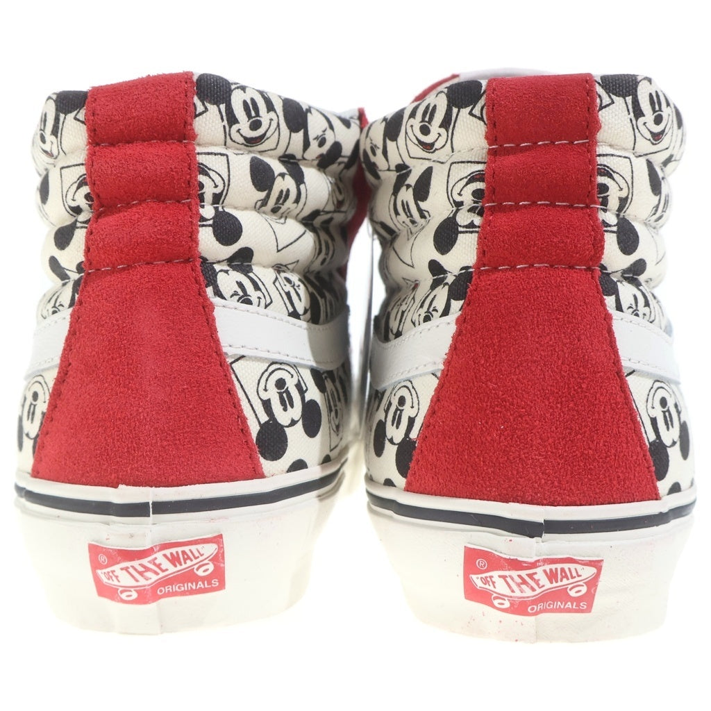 VANS(ヴァンズ) 2013 × Disney Vault OG Sk8-Hi LX Mickey Square ディズニー ボルト スケートハイ ミッキーマウス スクエア ハイカットスニーカー US10/28cm VN-0OZE8P1