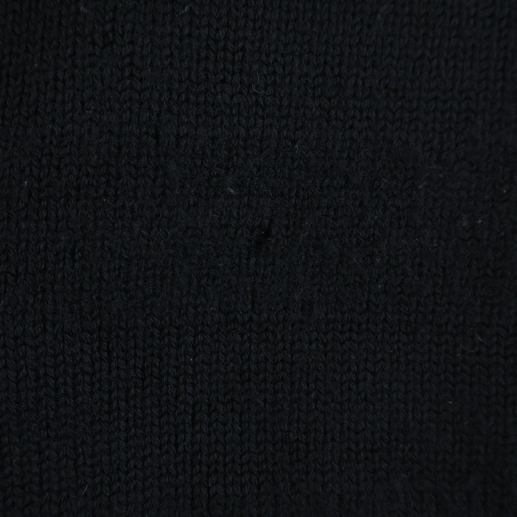 GOODENOUGH(グッドイナフ) 90s 初期 KNITWEARタグ クルーネック シャドーボーダー ウールニットセーター ブラック